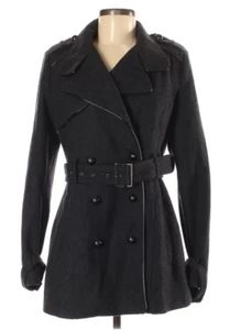 Charcoal pea coat